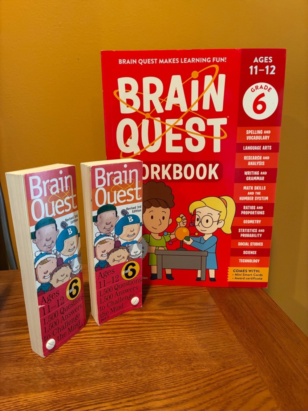 Brain Quest 6th Grade - 1000 QUESTIONS DECKS & WORKBOOK